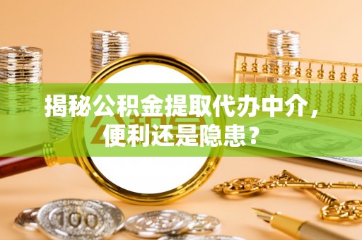 崇阳揭秘公积金提取代办中介，便利还是隐患？