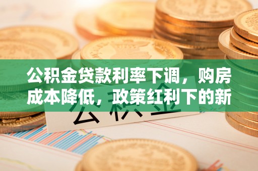 崇阳公积金贷款利率下调，购房成本降低，政策红利下的新机遇
